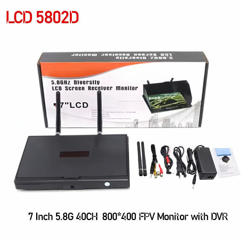Drone Controller Screen - 5,8 ГГц FPV DVR LS5802D, 7-дюймовый