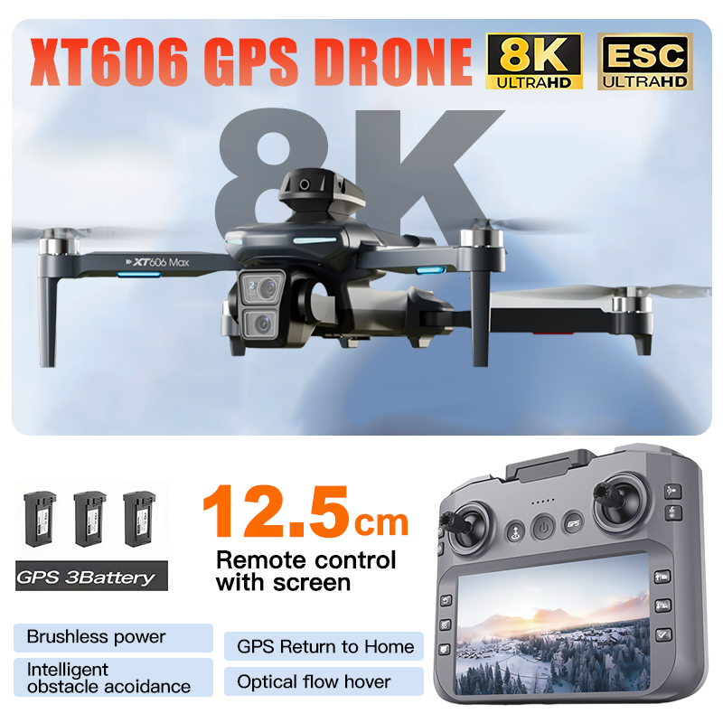 Дрон XT606 MAX 3 с аккумулятор – обзор и цена Jjrc Drone X12